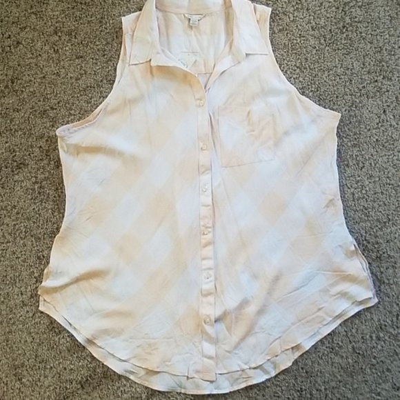 NWT - Plus Tank Top - Buffalo Plaid Print - Picture 5 of 8